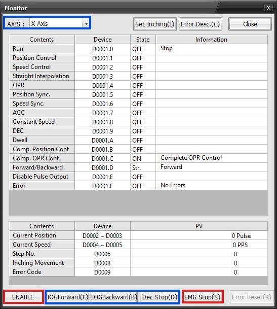 MapleLogic Positioning Example Monitoring the Positioning Program Positioning Example Monitoring the Positioning Program in MapleLogic