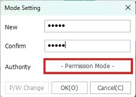 Program Password Mode Setting in MapleLogic