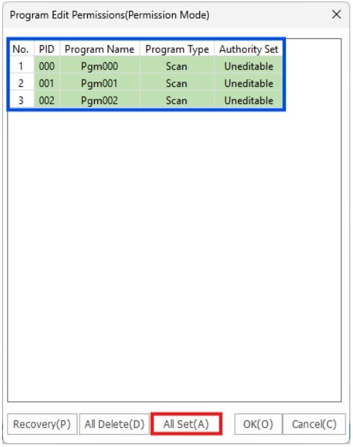 Program Edit Permission in MapleLogic