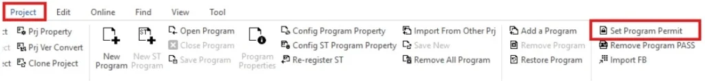 Set Program Permit in MapleLogic