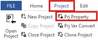 Project Properties Button in MapleLogic