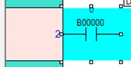 N.O. Contact placed on rung 2