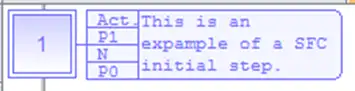 SFC Initial Step Example