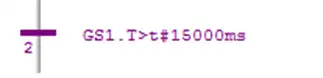 SFC Transition example with a timer set 