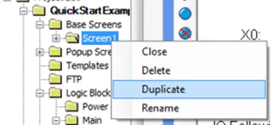 Screen 1 folder: Duplicate