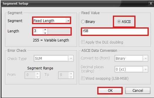 Serial Protocol Command & Command Type in MapleLogic