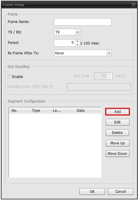 Serial Protocol Frame Set Up in MapleLogic