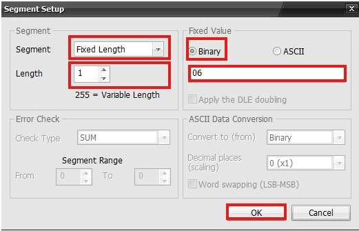 Serial Protocol Header in MapleLogic