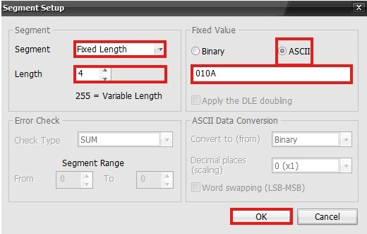 Serial Protocol Number of Blocks & Data in MapleLogic
