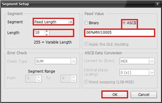 Serial Protocol Variable Length Name & Data in MapleLogic