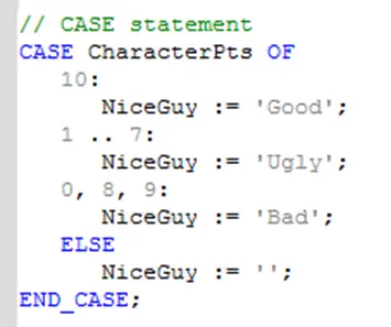 CASE Statement with a range of values