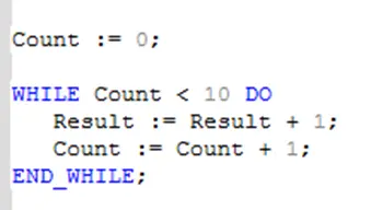 WHILE Statement example