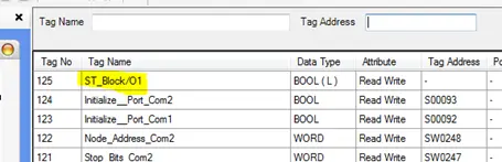 Newly created tag automatically added to Tag Database