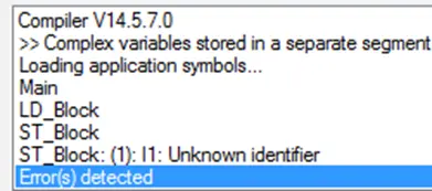 Error Message because variables are not in the tag library