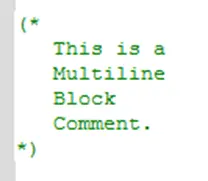 Multi Line Block Comment