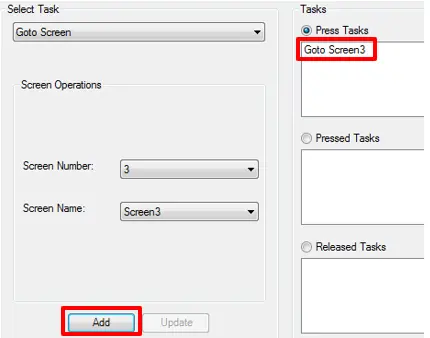 Click the Add button MAPware-7000 Add button in Task Window