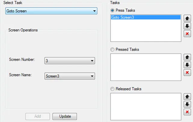 Modify Task MAPware-7000 How to modify a task: highlight the task and click update to change task parameters