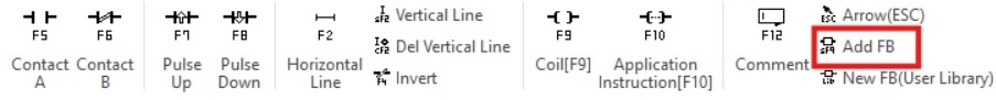 Add Function Block button in MapleLogic