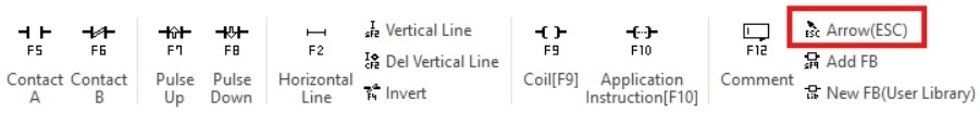 Arrow button in MapleLogic
