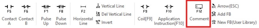 Comment button in MapleLogic