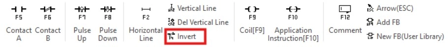 Invert tool button in MapleLogic