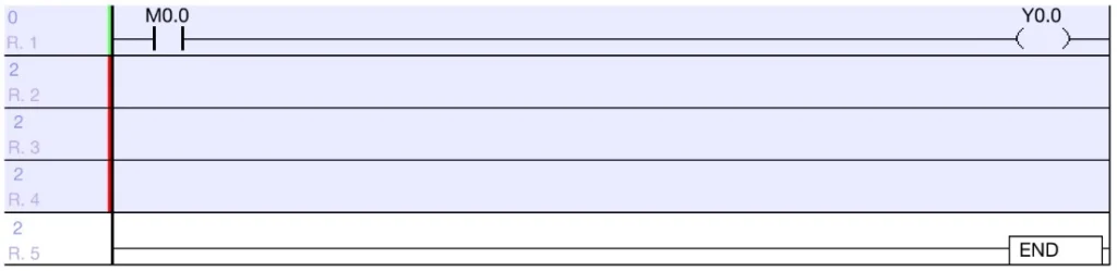 Using the normally open contact tool in MapleLogic