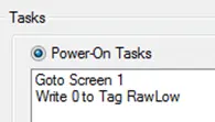 Added to power on tasks list
