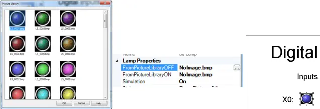 Choose any icon from picture library
