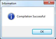 Successful Compilation window