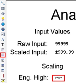 Create and place numeric entry