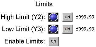 Adding numeric Entries to the right of the high and low limits