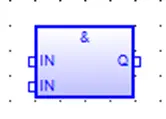 Add FB Newly added function block with no variables yet