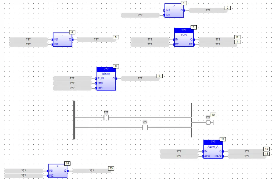 Show Execution Order Shows the order of how each FB on the screen will execute