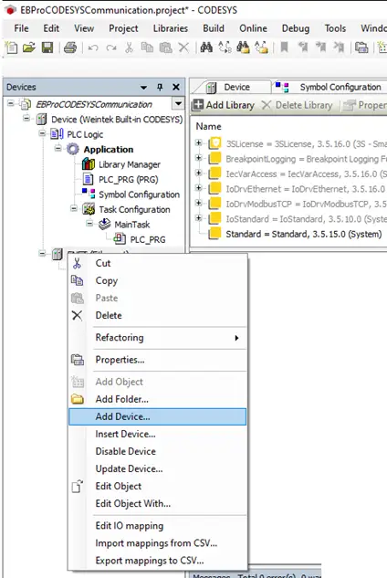 iR-ETN 3 Once the Ethernet Adapter has been added, we need to now reference the actual iR-ETN