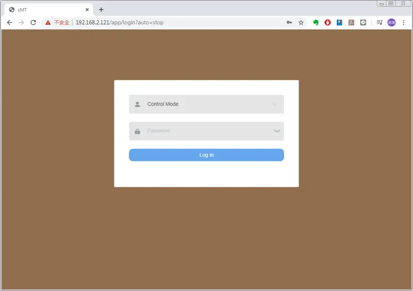 WebView address (in this example, 192.168.2.121/ap/dashboard). If the Set as Homepage option is selected simply enter only the IP address.