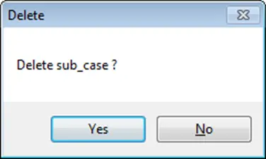 Delete confirmation of macro function from library