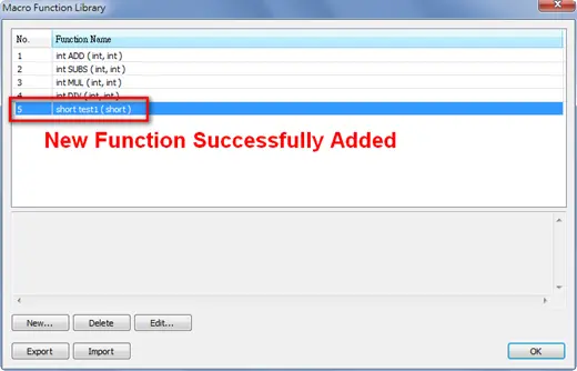 New Function Added into Library (successfully imported)