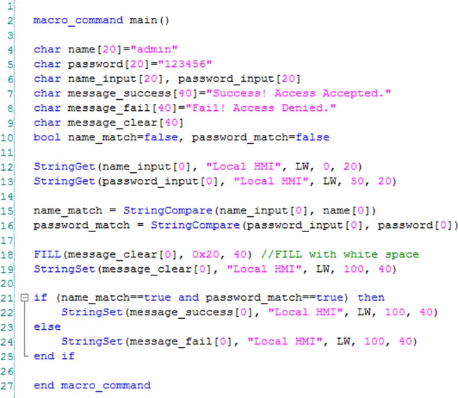 Macro Login Sample Login Macro sample
