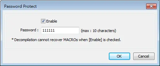 pw popup password protect window