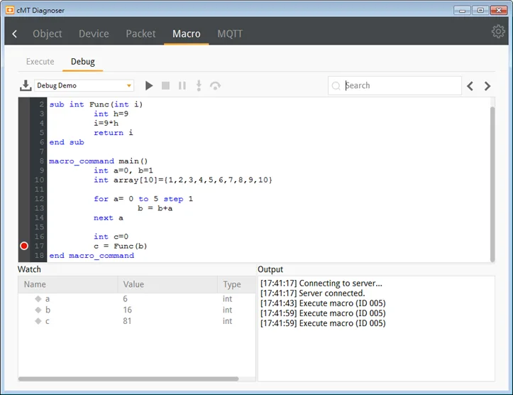 When debugging is finished, Click Stop Debugging button to stop