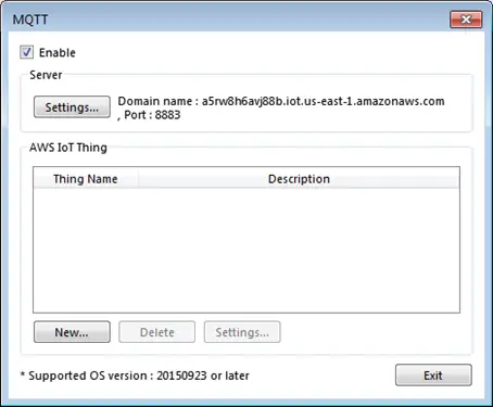 Adding our Thing Click New to add a device. We will be adding our Thing here.