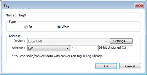Adding a new tag to Sparkplug B Configuring the new Tag in the Device tab to reference the Local HMI registers.
