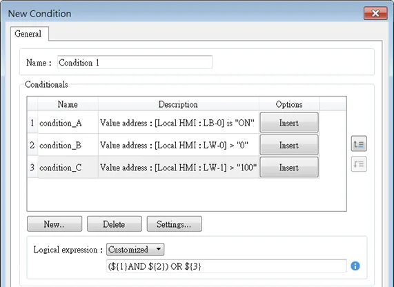 Condition Object configured to replace the if-then macro statement.