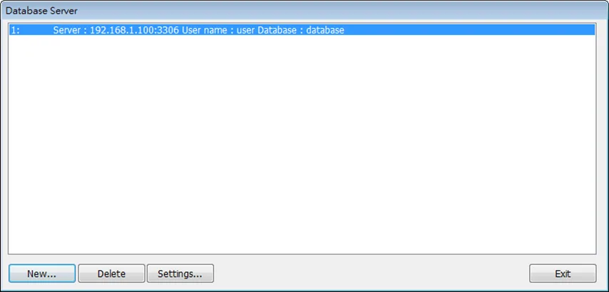 Database Server Object.  This object is in the Data/History ribbon toolbar in the main EBPro workspace.