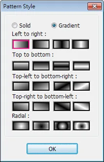 Pattern Gradient EBPro Gradient pattern examples of Pattern Style of EBPro Shape Objects