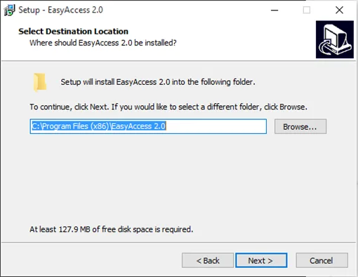 Choose an installation directory.  You can use the default folder, or can create a different folder.