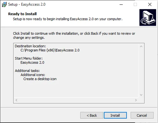 Confirm the settings chosen earlier.  Once the Install button is clicked, the installation will begin.