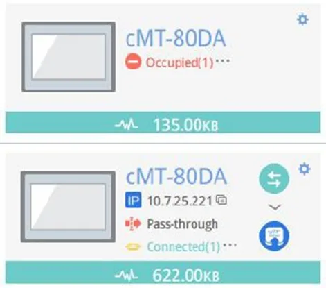 Multi-User setting Multi User setting enables or disables multi-user connections. When enabled, up to 3 users can connect to an HMI simultaneously.
