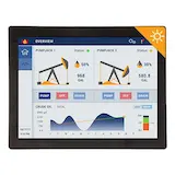 High-brightness industrial touchscreen HMI designed for sunlight-readable visibility, delivering reliable performance in outdoor and high-glare environments with rugged construction and responsive interface