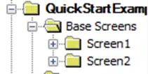 Base Screens folder now has 2